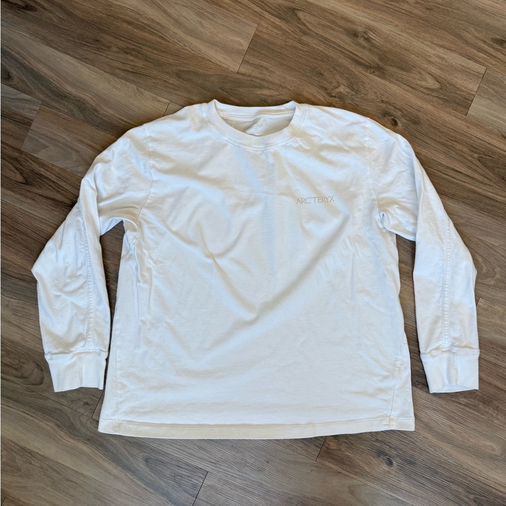 Arc’teryx Women’s Kragg Cotton Bird Crew Neck Shirt Long Sleeve L